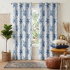 image:imageNICETOWN 100 Blackout Curtains for Bedroom Room Darkening Plylux Black Curtains 84 Inch Long Thermal Insulated Grommet Window Drapes for Living Room 52 W x 84 L 2 PanelsRose Blue