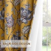 image:imageNICETOWN 100 Blackout Curtains for Bedroom Room Darkening Plylux Black Curtains 84 Inch Long Thermal Insulated Grommet Window Drapes for Living Room 52 W x 84 L 2 PanelsAntique Floraison Oak Brown