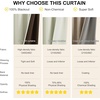 image:imageNICETOWN 100 Blackout Curtains for Bedroom Room Darkening Plylux Black Curtains 84 Inch Long Thermal Insulated Grommet Window Drapes for Living Room 52 W x 84 L 2 PanelsLight Beige