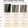 image:imageNICETOWN 100 Blackout Curtains for Bedroom Room Darkening Plylux Black Curtains 84 Inch Long Thermal Insulated Grommet Window Drapes for Living Room 52 W x 84 L 2 PanelsDark Mallard