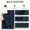 image:imageNICETOWN 100 Blackout Curtains for Bedroom Room Darkening Plylux Black Curtains 84 Inch Long Thermal Insulated Grommet Window Drapes for Living Room 52 W x 84 L 2 PanelsNavy