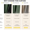 image:imageNICETOWN 100 Blackout Curtains for Bedroom Room Darkening Plylux Black Curtains 84 Inch Long Thermal Insulated Grommet Window Drapes for Living Room 52 W x 84 L 2 PanelsGreyish Green