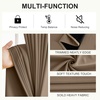 image:imageNICETOWN 100 Blackout Curtains for Bedroom Room Darkening Plylux Black Curtains 84 Inch Long Thermal Insulated Grommet Window Drapes for Living Room 52 W x 84 L 2 PanelsKhaki