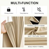 image:imageNICETOWN 100 Blackout Curtains for Bedroom Room Darkening Plylux Black Curtains 84 Inch Long Thermal Insulated Grommet Window Drapes for Living Room 52 W x 84 L 2 PanelsBiscotti Beige