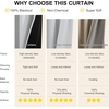 image:imageNICETOWN 100 Blackout Curtains for Bedroom Room Darkening Plylux Black Curtains 84 Inch Long Thermal Insulated Grommet Window Drapes for Living Room 52 W x 84 L 2 PanelsGreyish White