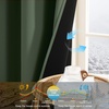 image:imageNICETOWN 100 Blackout Curtains for Bedroom Room Darkening Plylux Black Curtains 84 Inch Long Thermal Insulated Grommet Window Drapes for Living Room 52 W x 84 L 2 PanelsGreyish Green