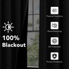 image:imageNICETOWN 100 Blackout Curtains for Bedroom Room Darkening Plylux Black Curtains 84 Inch Long Thermal Insulated Grommet Window Drapes for Living Room 52 W x 84 L 2 PanelsBohemia Terracotta