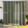 image:imageNICETOWN 100 Blackout Curtains for Bedroom Room Darkening Plylux Black Curtains 84 Inch Long Thermal Insulated Grommet Window Drapes for Living Room 52 W x 84 L 2 PanelsDark Mallard