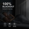 image:imageNICETOWN 100 Blackout Curtains for Bedroom Room Darkening Plylux Black Curtains 84 Inch Long Thermal Insulated Grommet Window Drapes for Living Room 52 W x 84 L 2 PanelsGreyish White
