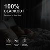 image:imageNICETOWN 100 Blackout Curtains for Bedroom Room Darkening Plylux Black Curtains 84 Inch Long Thermal Insulated Grommet Window Drapes for Living Room 52 W x 84 L 2 PanelsBlack