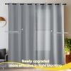 image:imageNICETOWN 100 Blackout Curtains for Bedroom Room Darkening Plylux Black Curtains 84 Inch Long Thermal Insulated Grommet Window Drapes for Living Room 52 W x 84 L 2 PanelsDove Gray