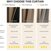 image:imageNICETOWN 100 Blackout Curtains for Bedroom Room Darkening Plylux Black Curtains 84 Inch Long Thermal Insulated Grommet Window Drapes for Living Room 52 W x 84 L 2 PanelsKhaki