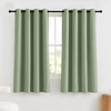 image:imageNICETOWN 100 Blackout Curtains for Bedroom Room Darkening Plylux Black Curtains 84 Inch Long Thermal Insulated Grommet Window Drapes for Living Room 52 W x 84 L 2 PanelsOlive