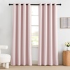 image:imageNICETOWN 100 Blackout Curtains for Bedroom Room Darkening Plylux Black Curtains 84 Inch Long Thermal Insulated Grommet Window Drapes for Living Room 52 W x 84 L 2 PanelsPink