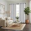 image:imageNICETOWN 100 Blackout Curtains for Bedroom Room Darkening Plylux Black Curtains 84 Inch Long Thermal Insulated Grommet Window Drapes for Living Room 52 W x 84 L 2 PanelsGreyish White