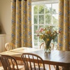 image:imageNICETOWN 100 Blackout Curtains for Bedroom Room Darkening Plylux Black Curtains 84 Inch Long Thermal Insulated Grommet Window Drapes for Living Room 52 W x 84 L 2 PanelsAntique Floraison Oak Brown