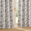 image:imageNICETOWN 100 Blackout Curtains for Bedroom Room Darkening Plylux Black Curtains 84 Inch Long Thermal Insulated Grommet Window Drapes for Living Room 52 W x 84 L 2 PanelsAntique Floraison Off White