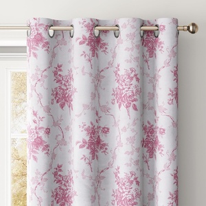 image:imageNICETOWN 100 Blackout Curtains for Bedroom Room Darkening Plylux Black Curtains 84 Inch Long Thermal Insulated Grommet Window Drapes for Living Room 52 W x 84 L 2 PanelsRose Blush Pink