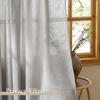 image:imageNICETOWN Linen Curtains 96 inch Long 2 Panels Set 55 Wide Thick Organic Flax Linen Blend Privacy Window Drapes Rod Pocket amp Back Tab with Light Filtering for BedroomLiving Room W55 x L96Seedpearl