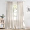 image:imageNICETOWN Linen Curtains 96 inch Long 2 Panels Set 55 Wide Thick Organic Flax Linen Blend Privacy Window Drapes Rod Pocket amp Back Tab with Light Filtering for BedroomLiving Room W55 x L96Linen