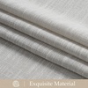 image:imageNICETOWN Linen Curtains 96 inch Long 2 Panels Set 55 Wide Thick Organic Flax Linen Blend Privacy Window Drapes Rod Pocket amp Back Tab with Light Filtering for BedroomLiving Room W55 x L96Seedpearl