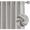 image:imageNICETOWN Linen Curtains 96 inch Long 2 Panels Set 55 Wide Thick Organic Flax Linen Blend Privacy Window Drapes Rod Pocket amp Back Tab with Light Filtering for BedroomLiving Room W55 x L96Seedpearl