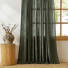 image:imageNICETOWN Linen Curtains 96 inch Long 2 Panels Set 55 Wide Thick Organic Flax Linen Blend Privacy Window Drapes Rod Pocket amp Back Tab with Light Filtering for BedroomLiving Room W55 x L96Greyish Moss