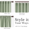 image:imageNICETOWN Linen Curtains 96 inch Long 2 Panels Set 55 Wide Thick Organic Flax Linen Blend Privacy Window Drapes Rod Pocket amp Back Tab with Light Filtering for BedroomLiving Room W55 x L96Sage Green