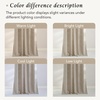 image:imageNICETOWN Linen Curtains 96 inch Long 2 Panels Set 55 Wide Thick Organic Flax Linen Blend Privacy Window Drapes Rod Pocket amp Back Tab with Light Filtering for BedroomLiving Room W55 x L96Taupe