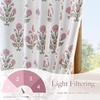 image:imageNICETOWN Linen Curtains 96 inch Long 2 Panels Set 55 Wide Thick Organic Flax Linen Blend Privacy Window Drapes Rod Pocket amp Back Tab with Light Filtering for BedroomLiving Room W55 x L96Z Pink 2