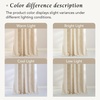 image:imageNICETOWN Linen Curtains 96 inch Long 2 Panels Set 55 Wide Thick Organic Flax Linen Blend Privacy Window Drapes Rod Pocket amp Back Tab with Light Filtering for BedroomLiving Room W55 x L96Natural