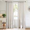 image:imageNICETOWN Linen Curtains 96 inch Long 2 Panels Set 55 Wide Thick Organic Flax Linen Blend Privacy Window Drapes Rod Pocket amp Back Tab with Light Filtering for BedroomLiving Room W55 x L96Linen