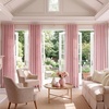 image:imageNICETOWN Linen Curtains 96 inch Long 2 Panels Set 55 Wide Thick Organic Flax Linen Blend Privacy Window Drapes Rod Pocket amp Back Tab with Light Filtering for BedroomLiving Room W55 x L96Pink