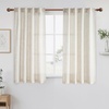 image:imageNICETOWN Linen Curtains 96 inch Long 2 Panels Set 55 Wide Thick Organic Flax Linen Blend Privacy Window Drapes Rod Pocket amp Back Tab with Light Filtering for BedroomLiving Room W55 x L96Linen