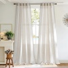 image:imageNICETOWN Linen Curtains 96 inch Long 2 Panels Set 55 Wide Thick Organic Flax Linen Blend Privacy Window Drapes Rod Pocket amp Back Tab with Light Filtering for BedroomLiving Room W55 x L96Linen