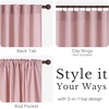 image:imageNICETOWN Linen Curtains 96 inch Long 2 Panels Set 55 Wide Thick Organic Flax Linen Blend Privacy Window Drapes Rod Pocket amp Back Tab with Light Filtering for BedroomLiving Room W55 x L96Pink