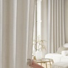 image:imageNICETOWN Linen Curtains 96 inch Long 2 Panels Set 55 Wide Thick Organic Flax Linen Blend Privacy Window Drapes Rod Pocket amp Back Tab with Light Filtering for BedroomLiving Room W55 x L96Burlywood Birch