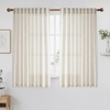 image:imageNICETOWN Linen Curtains 96 inch Long 2 Panels Set 55 Wide Thick Organic Flax Linen Blend Privacy Window Drapes Rod Pocket amp Back Tab with Light Filtering for BedroomLiving Room W55 x L96Linen
