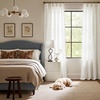 image:imageNICETOWN Linen Curtains 96 inch Long 2 Panels Set 55 Wide Thick Organic Flax Linen Blend Privacy Window Drapes Rod Pocket amp Back Tab with Light Filtering for BedroomLiving Room W55 x L96Pure White