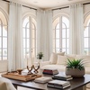 image:imageNICETOWN Linen Curtains 96 inch Long 2 Panels Set 55 Wide Thick Organic Flax Linen Blend Privacy Window Drapes Rod Pocket amp Back Tab with Light Filtering for BedroomLiving Room W55 x L96Linen