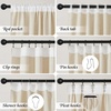image:imageNICETOWN Linen Curtains 96 inch Long 2 Panels Set 55 Wide Thick Organic Flax Linen Blend Privacy Window Drapes Rod Pocket amp Back Tab with Light Filtering for BedroomLiving Room W55 x L96Natural