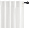 image:imageNICETOWN Linen Curtains 96 inch Long 2 Panels Set 55 Wide Thick Organic Flax Linen Blend Privacy Window Drapes Rod Pocket amp Back Tab with Light Filtering for BedroomLiving Room W55 x L96White