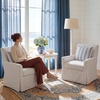 image:imageNICETOWN Linen Curtains 96 inch Long 2 Panels Set 55 Wide Thick Organic Flax Linen Blend Privacy Window Drapes Rod Pocket amp Back Tab with Light Filtering for BedroomLiving Room W55 x L96Stone Blue