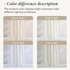 image:imageNICETOWN Linen Curtains 96 inch Long 2 Panels Set 55 Wide Thick Organic Flax Linen Blend Privacy Window Drapes Rod Pocket amp Back Tab with Light Filtering for BedroomLiving Room W55 x L96Vanilla