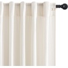 image:imageNICETOWN Linen Curtains 96 inch Long 2 Panels Set 55 Wide Thick Organic Flax Linen Blend Privacy Window Drapes Rod Pocket amp Back Tab with Light Filtering for BedroomLiving Room W55 x L96Cream