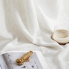 image:imageNICETOWN Linen Curtains 96 inch Long 2 Panels Set 55 Wide Thick Organic Flax Linen Blend Privacy Window Drapes Rod Pocket amp Back Tab with Light Filtering for BedroomLiving Room W55 x L96Vanilla