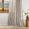image:imageNICETOWN Linen Curtains 96 inch Long 2 Panels Set 55 Wide Thick Organic Flax Linen Blend Privacy Window Drapes Rod Pocket amp Back Tab with Light Filtering for BedroomLiving Room W55 x L96Taupe