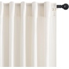 image:imageNICETOWN Linen Curtains 96 inch Long 2 Panels Set 55 Wide Thick Organic Flax Linen Blend Privacy Window Drapes Rod Pocket amp Back Tab with Light Filtering for BedroomLiving Room W55 x L96Cream