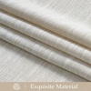image:imageNICETOWN Linen Curtains 96 inch Long 2 Panels Set 55 Wide Thick Organic Flax Linen Blend Privacy Window Drapes Rod Pocket amp Back Tab with Light Filtering for BedroomLiving Room W55 x L96Burlywood Birch