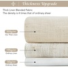 image:imageNICETOWN Linen Curtains 96 inch Long 2 Panels Set 55 Wide Thick Organic Flax Linen Blend Privacy Window Drapes Rod Pocket amp Back Tab with Light Filtering for BedroomLiving Room W55 x L96Natural